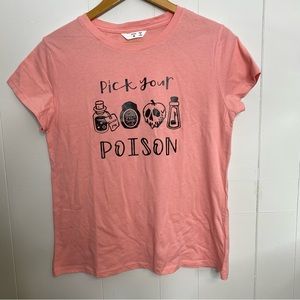 Pick Your Poison Logo Tee Women's Size Medium